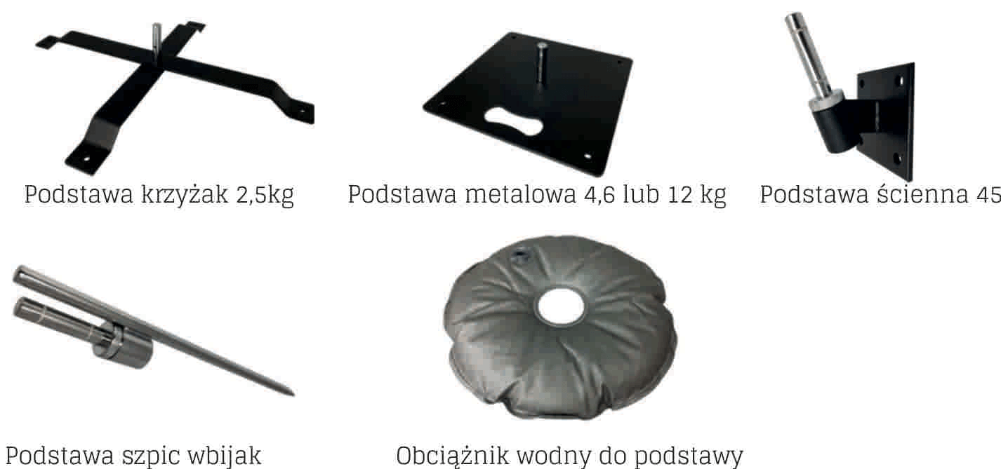 podstawy flagi reklamowej